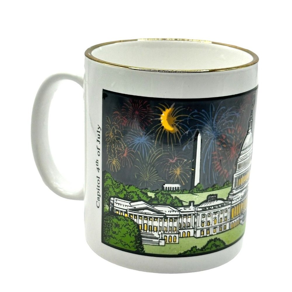 Fireworks USA Capitol Washington DC Mug 4th of July Heat Activated Wondermugs